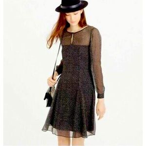 Jcrew poka dot dress